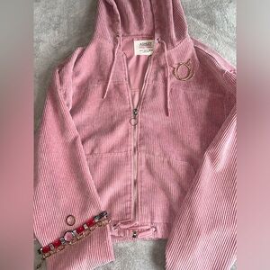 Ashley by 26 International Pink Corduroy Hoodie